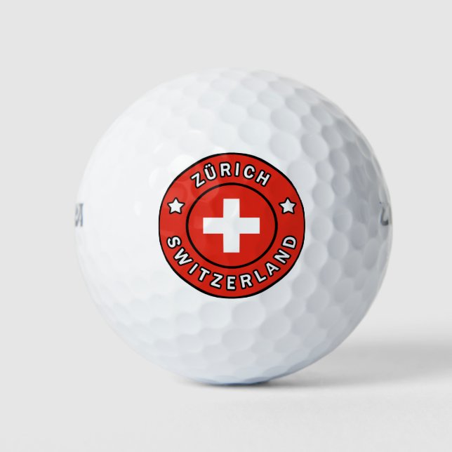 Balles De Golf Zürich Suisse (Devant)