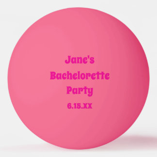 Balles de Ping Pong pour Enterrement de Vie de Jeu