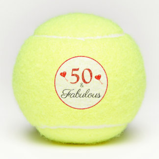 Balles De Tennis 50 et fabuleuse citation Rouge 50e anniversaire