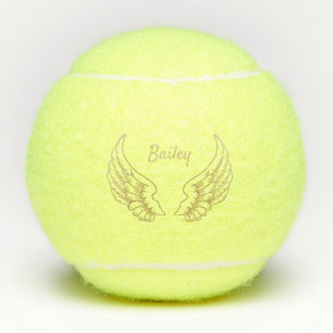 BALLES DE TENNIS AILES D'ANGE D'OR PERSONNALISÉES