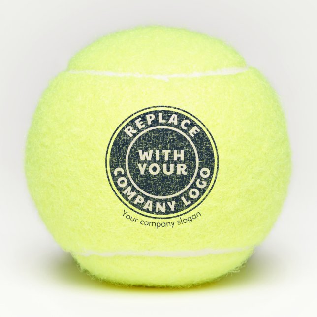 Balles De Tennis Ajouter Business Logo Société Événements sportifs  (Devant)