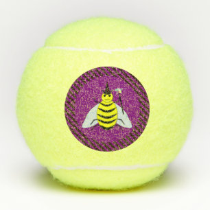 Balles De Tennis Assistant Abeille magique d'Halloween Purple et ba