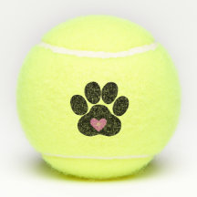 Bal de tennis Empreinte de patte