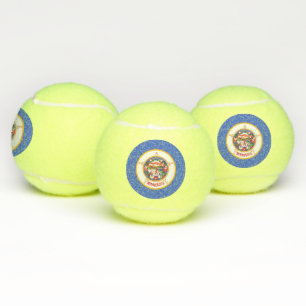 Balles De Tennis Bal de Tennis Patriotique avec Drapeau du Minnesot