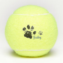 Bal de tennis personnalisé avec Empreintes de patt