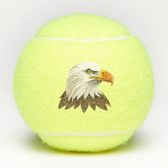Balles De Tennis Bald eagle head (Devant)