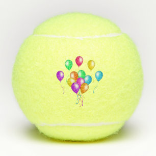 Balles De Tennis Ballons brillants Vibrants Rubans Beaucoup de coul