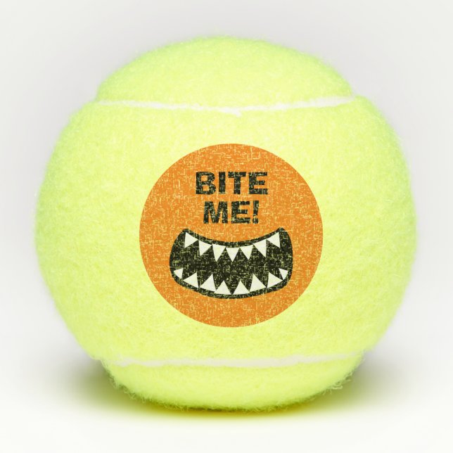 Balles De Tennis Ballons de tennis personnalisés amusants avec des  (Devant)
