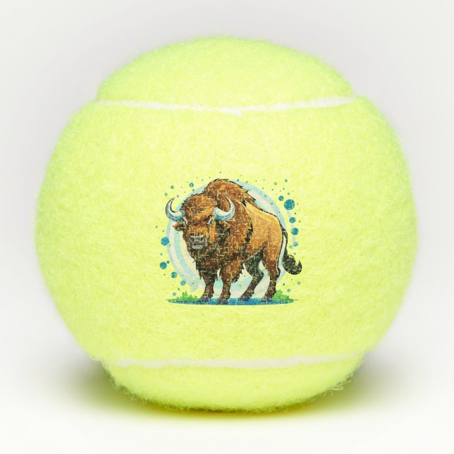 Balles De Tennis big horned bison (Devant)