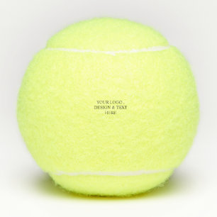 Balles De Tennis Blanc Personnalisé – Votre Logo & Texte Ici