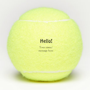 Balles De Tennis Bonjour ajouter un message de nom simple minimum é