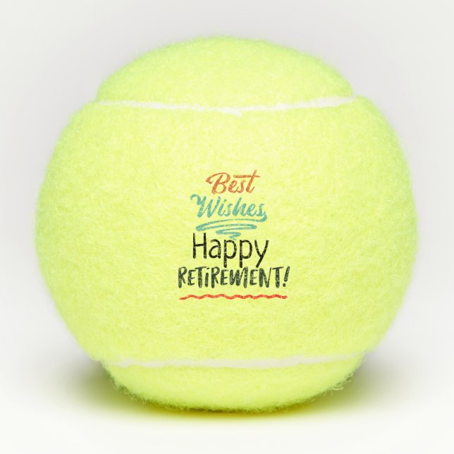 Balles De Tennis Bonne retraite Meilleurs voeux (Devant)