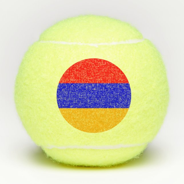 Balles De Tennis Boule de tennis Penn avec drapeau d'Arménie (Devant)