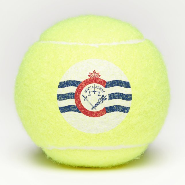 Balles De Tennis Boule de tennis Penn avec drapeau de Cincinnati, U (Devant)