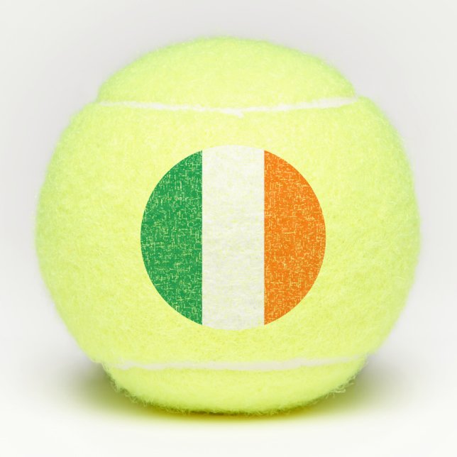 Balles De Tennis Boule de tennis Penn avec drapeau d'Irlande (Devant)