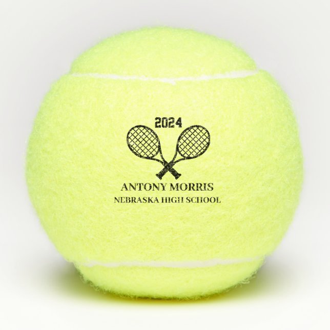 Balles De Tennis Boule de tennis personnalisée - Boule d'équipe (Devant)