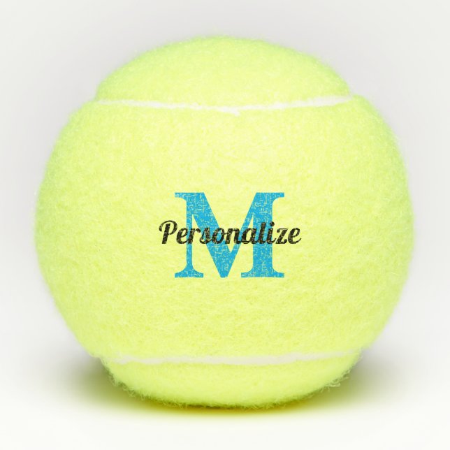 Balles De Tennis Boules de tennis monogrammées personnalisées cadea (Devant)