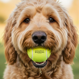 Balles De Tennis Cadeau de mariage Empreinte de Patte de Chien