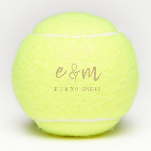 Balles De Tennis Cadeau de mariage sur la plage de Sunset   Mariage