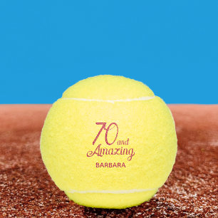 Balles De Tennis Cadeau pour ses 70 ans - 70 ans et Incroyable Rose