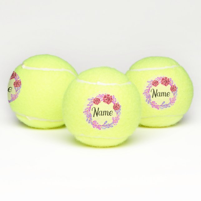 Balles De Tennis Cadre Floral (Multiple)