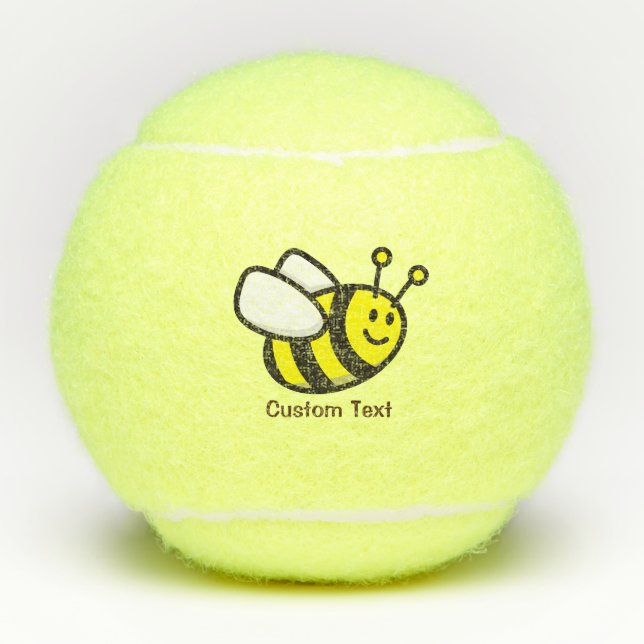 Balles De Tennis Caricature d'abeille (Devant)