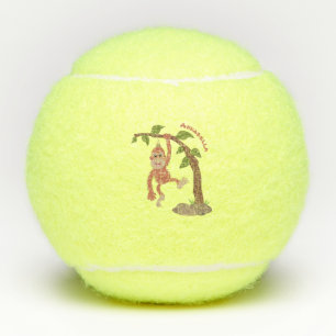 Balles De Tennis Caricature de bébé orangoutan joyeux