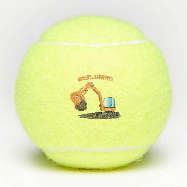 Balles De Tennis Caricature de la pelle orange (Devant)