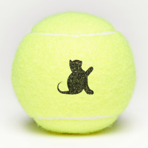 Balles De Tennis Cat dit bonjour