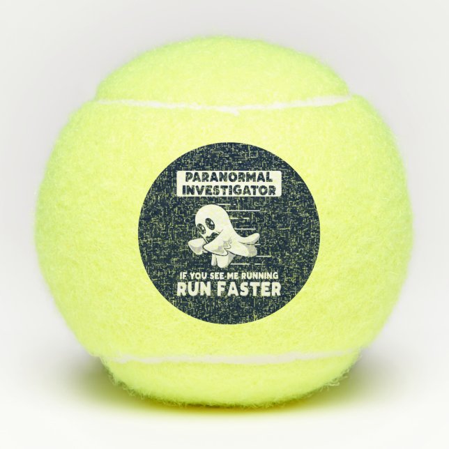 Balles De Tennis Chasse aux fantômes Paranormal Enquêteur Exécuter  (Devant)