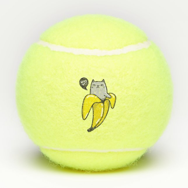 Balles De Tennis Chat en banane (Dos)