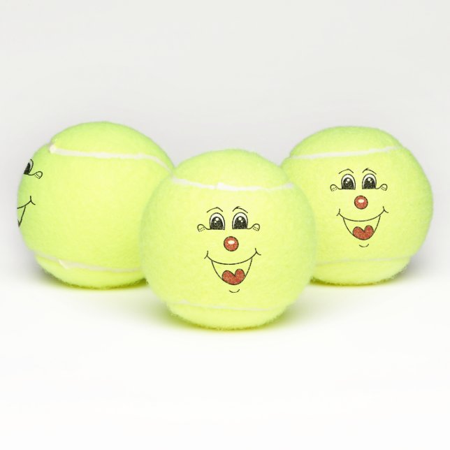 Balles De Tennis Clown de bande dessinée (Multiple)