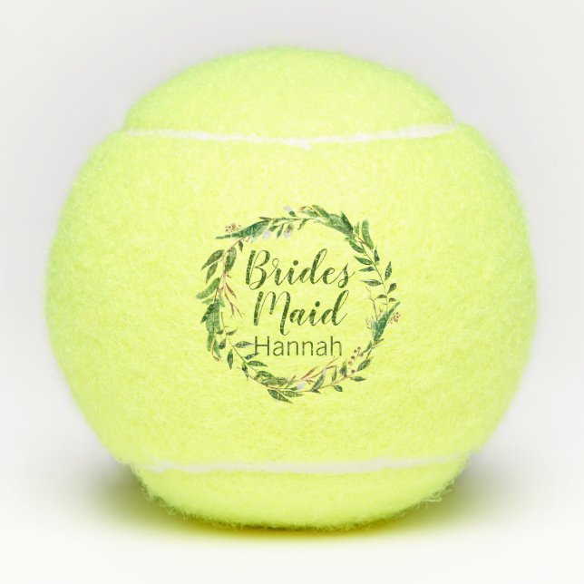 Balles De Tennis Couronne de demoiselle d'honneur Cadeau de mariage (Devant)