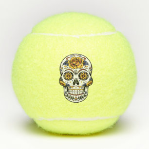 Balles De Tennis Crâne à sucre rose jaune