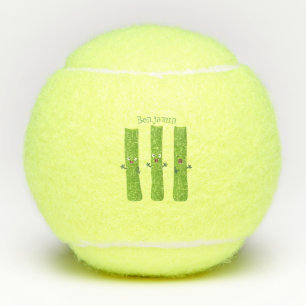 Balles De Tennis Cute céleri bâtons trio caricature légumes