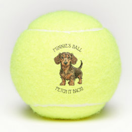Balles De Tennis Cute Dog Custom Name
