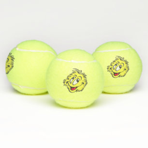 Balles de tennis de bande dessinée de balle de