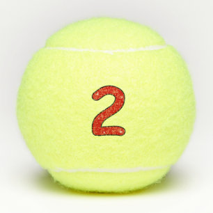 Balles De Tennis deux, 2 ans, deuxième, 2 ans, date, numéro 2,