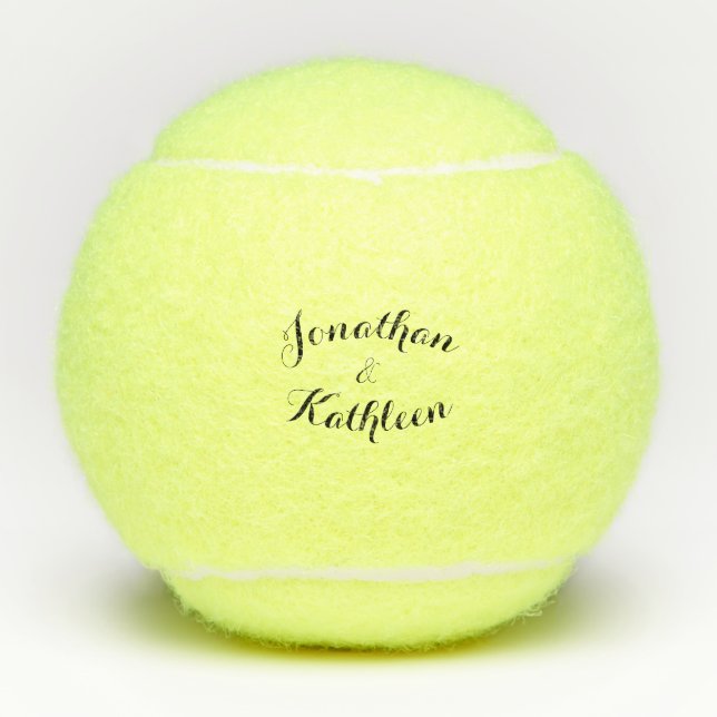 Balles De Tennis Deux noms (Devant)