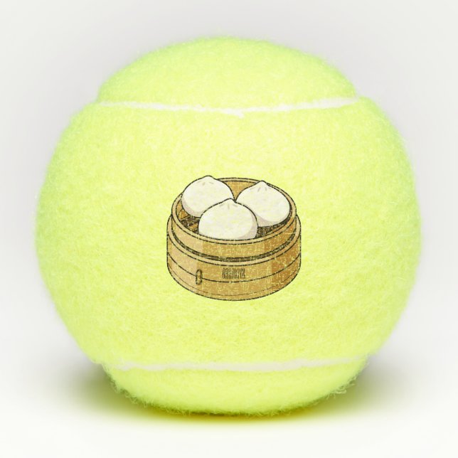 Balles De Tennis Dim sum dessin animé (Devant)