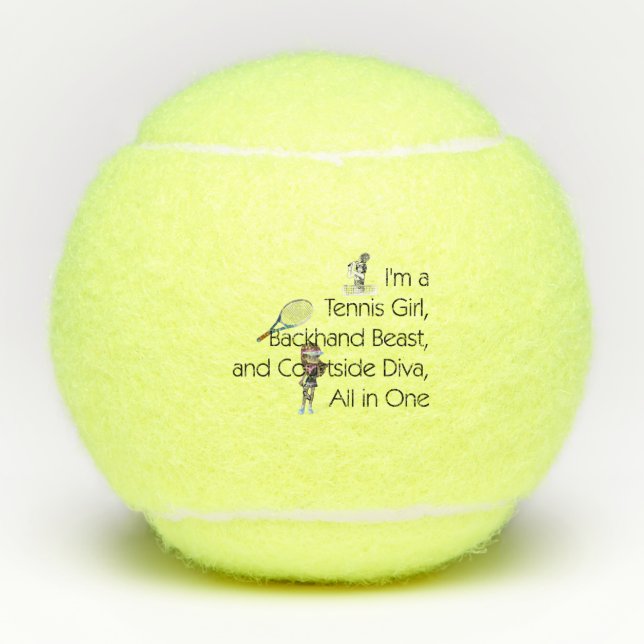 Balles De Tennis Diva SUPÉRIEURE de tennis (Devant)