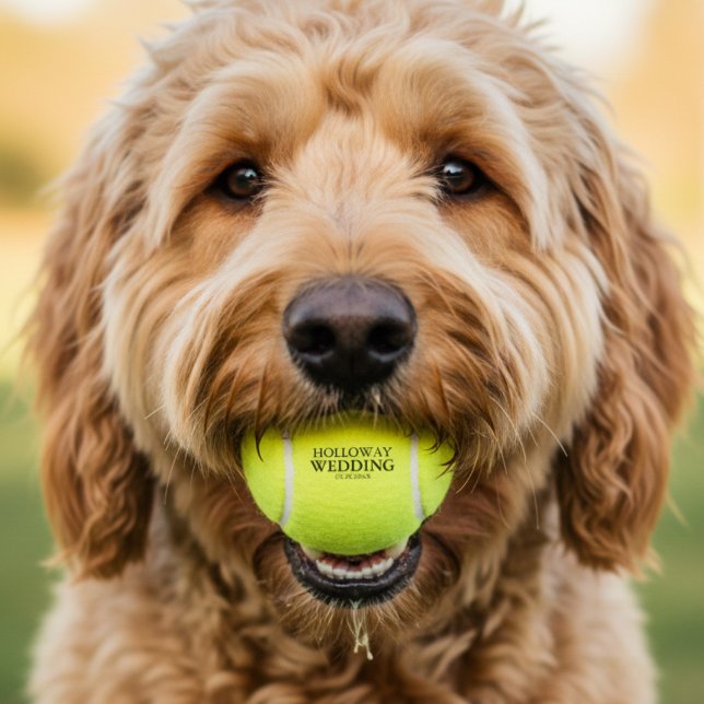 Balles De Tennis Dog Paw Print Wedding Favor (Dog Paw Print Wedding Favor Tennis Balls)
