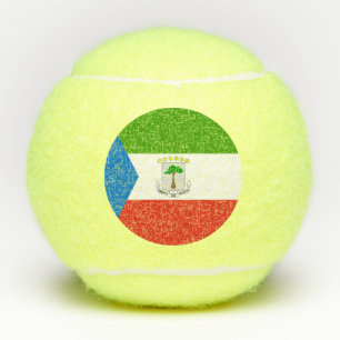 Balles De Tennis Drapeau de la Guinée équatoriale