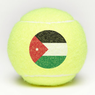 Balles De Tennis Drapeau de la Jordanie