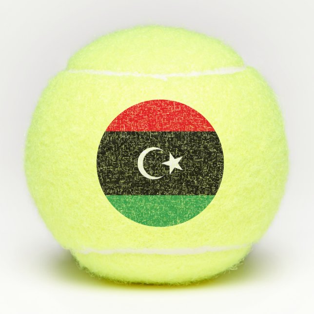 Balles De Tennis Drapeau de la Libye (Devant)