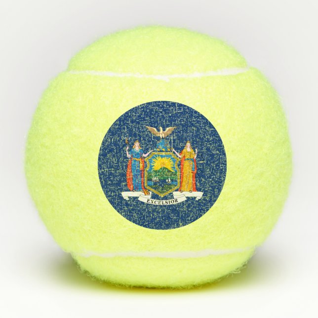 Balles De Tennis Drapeau de l'État de New York (Devant)