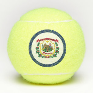 Balles De Tennis Drapeau de l'État de Virginie-Occidentale
