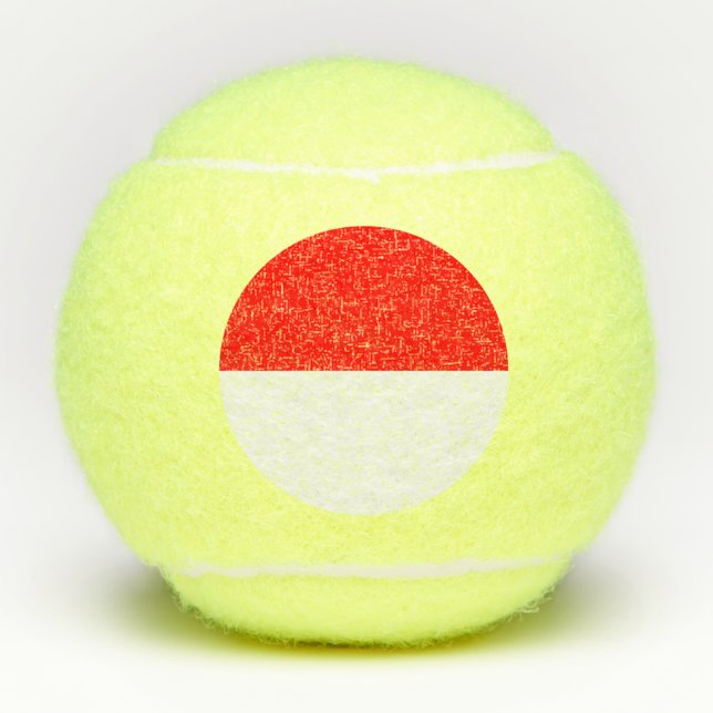 Balles De Tennis Drapeau de l'Indonésie (Devant)