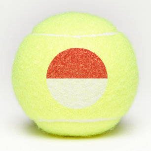 Balles De Tennis Drapeau de l'Indonésie
