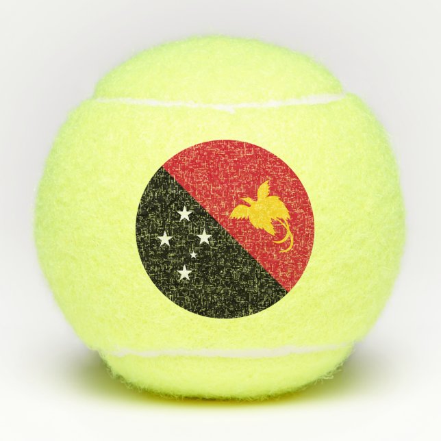 Balles De Tennis Drapeau de Papouasie-Nouvelle-Guinée (Devant)